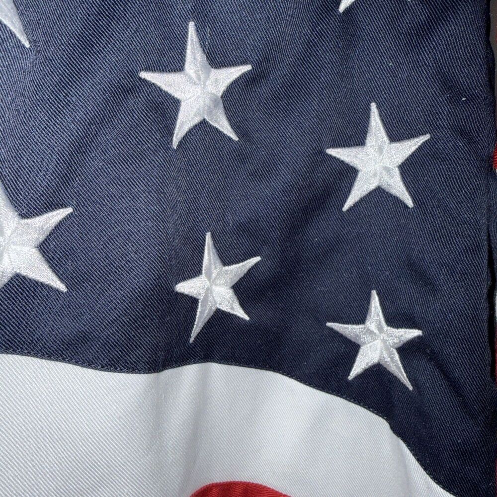 Panhandle Slim American Flag Shirt Embroidered Stars Patriotic USA Men L Heavy - Picture 3 of 8